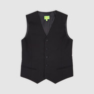 Жилет с увеличенным объемом в области талии, черный цвет