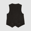 Жилет с увеличенным объемом в области талии, черный цвет
