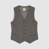 Жилет классический из ткани повышенной износостойкости, на подкладке, серый цвет
