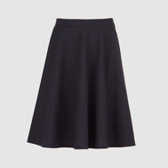 Юбка со складками "гофре", темно-синий цвет