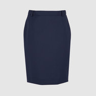 Юбка на резинке со складками из ткани повышенной износостойкости, бордовый цвет