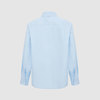 Рубашка увеличенного объема, голубой цвет
