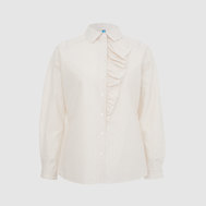 Блузка полуприлегающего силуэта, сиреневый цвет