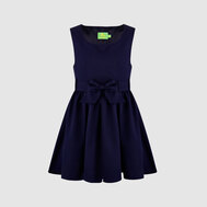 Школьный сарафан на подкладке, с карманами, бордовый цвет