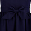 Сарафан с бантом, на подкладке, синий цвет
