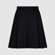 Юбка прямого силуэта на подкладке, черный цвет