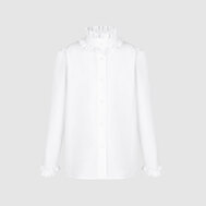 Приталенная блузка, розовый цвет