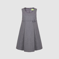 Сарафан на подкладке, с карманами, зеленый цвет