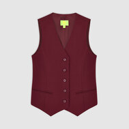 Жилет классический из ткани повышенной износостойкости, на подкладке, синий цвет