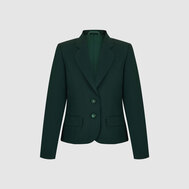 Жакет прилегающего силуэта на подкладке, темно-синий цвет