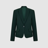 Жакет с воротником "шалька", зеленый цвет