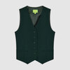 Жилет классический, зеленый цвет