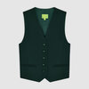 Классический жилет на подкладке, зеленый цвет