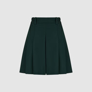 Юбка на резинке со складками, цвет синий, синий цвет