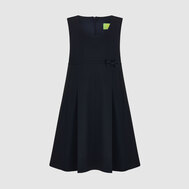 Сарафан с металлической молнией, на подкладке, черный цвет