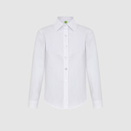 Блуза с оборками, белый цвет